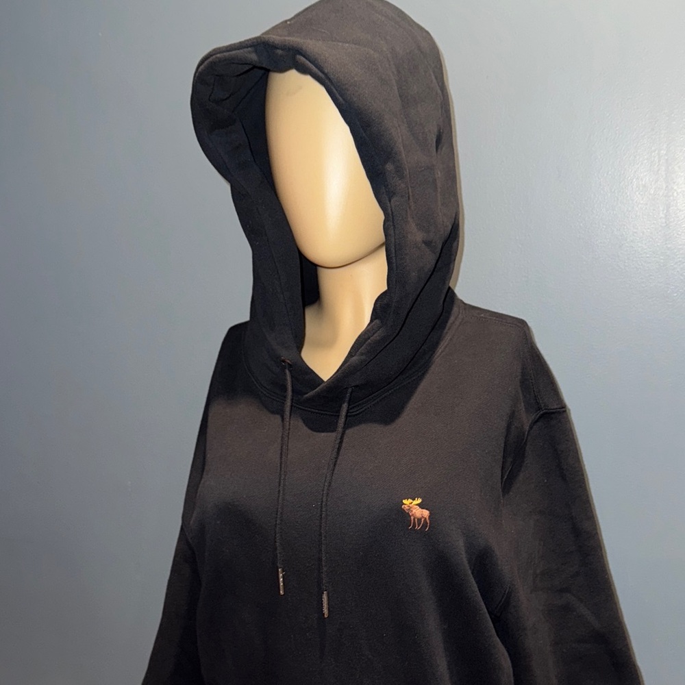 Abercrombie & Fitch Black Hoodie with Logo - Picture 3 of 4
